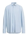 Ghirardelli Man Shirt Azure Size 18 Polyamide, Polyester In Blue