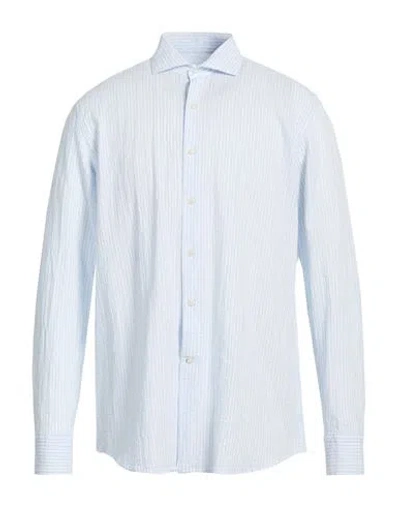 Ghirardelli Man Shirt Azure Size Xl Cotton In Blue