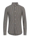 Ghirardelli Man Shirt Black Size 15 ¾ Polyamide, Elastane