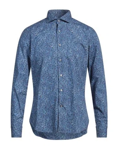 Ghirardelli Man Shirt Blue Size 15 ¾ Cotton