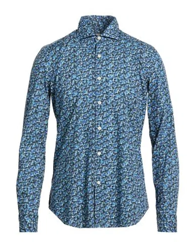 Ghirardelli Man Shirt Blue Size 15 ¾ Cotton