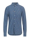 Ghirardelli Man Shirt Blue Size 16 Polyamide, Elastane