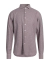 Ghirardelli Man Shirt Burgundy Size 17 Cotton In Red