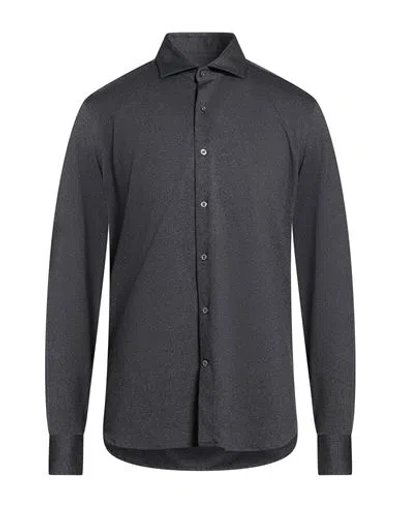Ghirardelli Man Shirt Charcoal Size 15 Polyamide, Elastane In Gray
