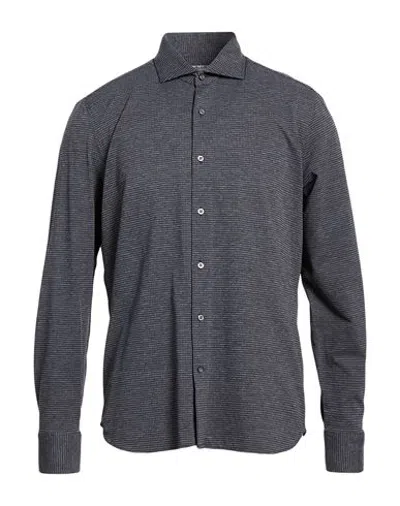 Ghirardelli Man Shirt Charcoal Size 32 Polyamide, Elastane In Grey