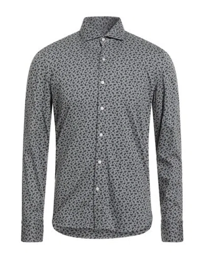 Ghirardelli Man Shirt Grey Size 16 Cotton