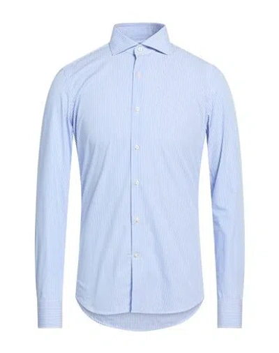 Ghirardelli Man Shirt Light Blue Size 15 Cotton