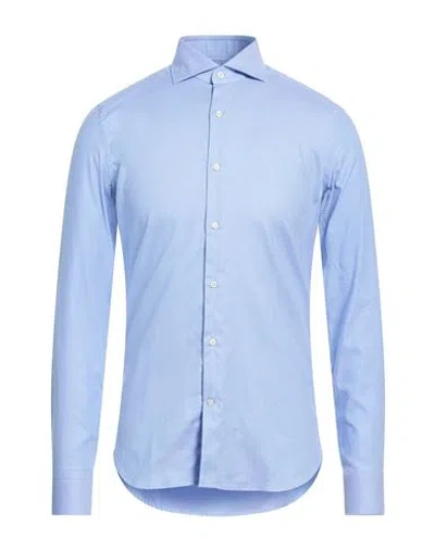 Ghirardelli Man Shirt Light Blue Size 15 Cotton In Neutral