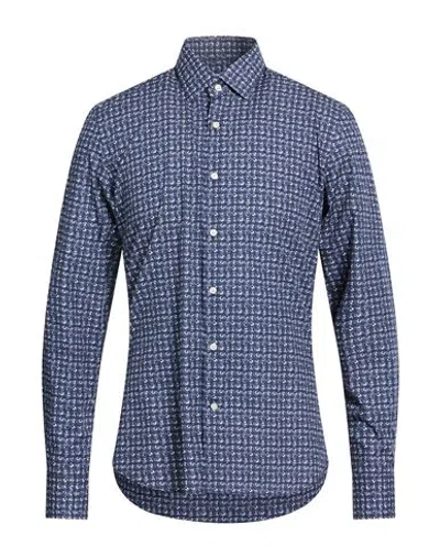 Ghirardelli Man Shirt Midnight Blue Size 16 Cotton