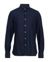 Ghirardelli Man Shirt Midnight Blue Size 17 Cotton In Blue