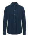 Ghirardelli Slim Blue Shirt In Navy