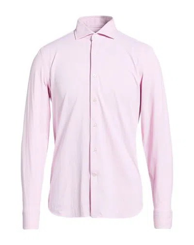 Ghirardelli Man Shirt Pink Size 15 Polyamide, Elastane