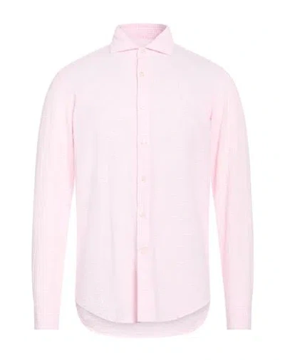 Ghirardelli Man Shirt Pink Size 17 Cotton