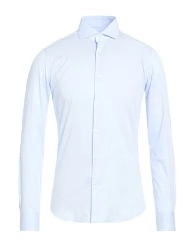 Ghirardelli Man Shirt Sky Blue Size 15 Cotton In Multi