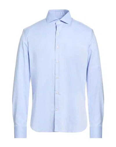 Ghirardelli Man Shirt Sky Blue Size 16 Cotton