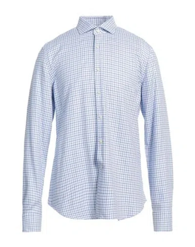 Ghirardelli Man Shirt Sky Blue Size 17 Cotton