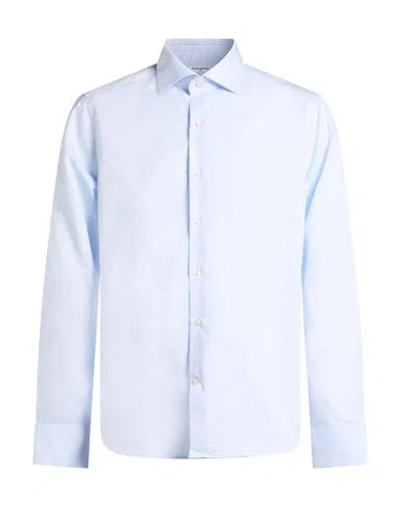 Ghirardelli Man Shirt Sky Blue Size 17 Cotton