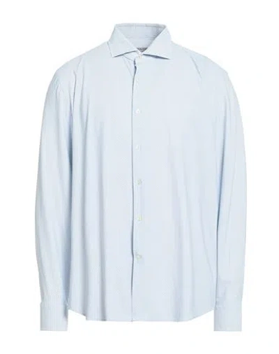 Ghirardelli Man Shirt Sky Blue Size 17 ½ Polyamide, Elastane