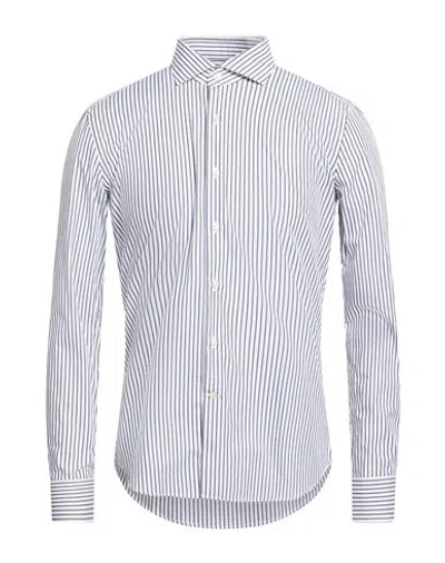 Ghirardelli Man Shirt White Size 15 ¾ Cotton In Blue