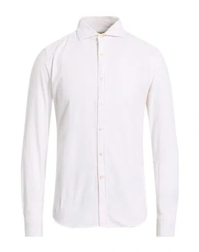 Ghirardelli Man Shirt White Size 17 Cotton