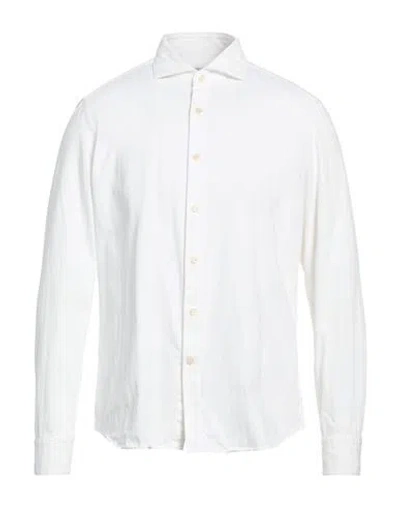 Ghirardelli Man Shirt White Size 17 Cotton