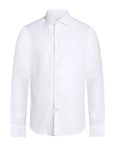 Ghirardelli Man Shirt White Size 17 ½ Cotton