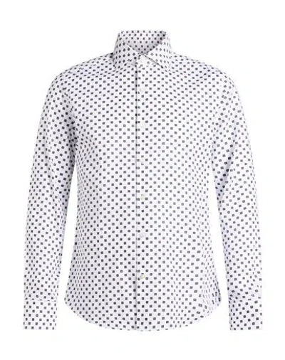 Ghirardelli Man Shirt White Size 17 ¾ Cotton In Multi