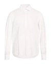 Ghirardelli Man Shirt White Size 17 ½ Polyamide, Elastane In Multi