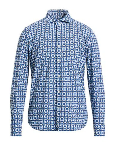 Ghirardelli Next Man Shirt Blue Size 15 ¾ Polyamide, Elastane
