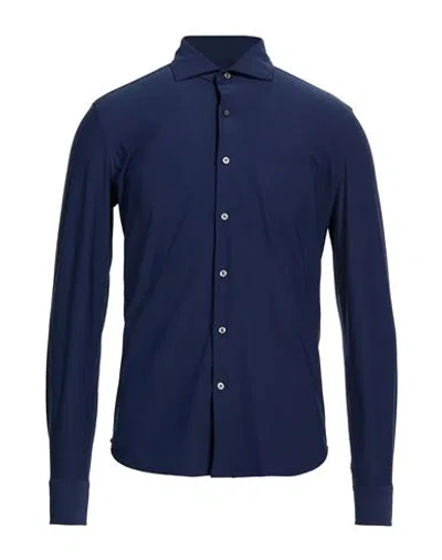 Ghirardelli Next Man Shirt Blue Size 15 ½ Polyamide, Elastane