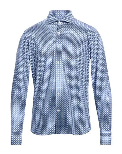Ghirardelli Next Man Shirt Blue Size 17 ½ Polyamide, Elastane