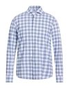 Ghirardelli Next Man Shirt Blue Size 17 ½ Polyamide, Elastane In Multi