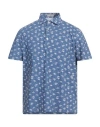 Ghirardelli Next Man Shirt Blue Size L Polyamide, Elastane