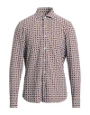 Ghirardelli Next Man Shirt Brown Size 15 ¾ Polyamide, Elastane In Neutral