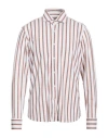 Ghirardelli Next Man Shirt Brown Size 17 ½ Polyamide, Elastane In White