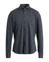 Ghirardelli Next Man Shirt Slate Blue Size 17 ½ Polyamide, Elastane In Gray