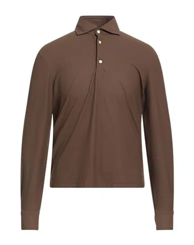 Ghirardelli Next Man Shirt Chocolate Brown Size Xl Nylon, Elastane