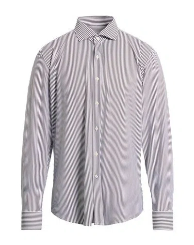 Ghirardelli Next Man Shirt Dark Brown Size 17 ½ Polyamide, Elastane