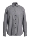 Ghirardelli Next Man Shirt Grey Size 17 Polyamide, Elastane In Gray