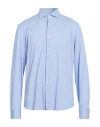 Ghirardelli Next Man Shirt Light Blue Size 17 ½ Polyamide, Elastane In Blue
