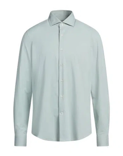 Ghirardelli Next Man Shirt Light Green Size 16 ½ Polyamide, Elastane
