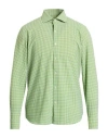 Ghirardelli Next Man Shirt Light Green Size 17 Polyamide, Elastane In Green