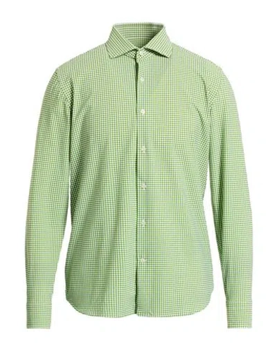 Ghirardelli Next Man Shirt Light Green Size 17 Polyamide, Elastane