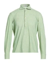 Ghirardelli Next Man Shirt Light Green Size M Polyamide, Elastane In Green