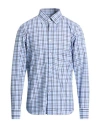 Ghirardelli Next Man Shirt Light Grey Size 17 ½ Polyamide, Elastane In Blue