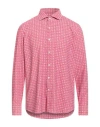 Ghirardelli Next Man Shirt Magenta Size 17 Polyamide, Elastane In Pink