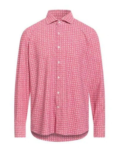 Ghirardelli Next Man Shirt Magenta Size 17 Polyamide, Elastane In Pink