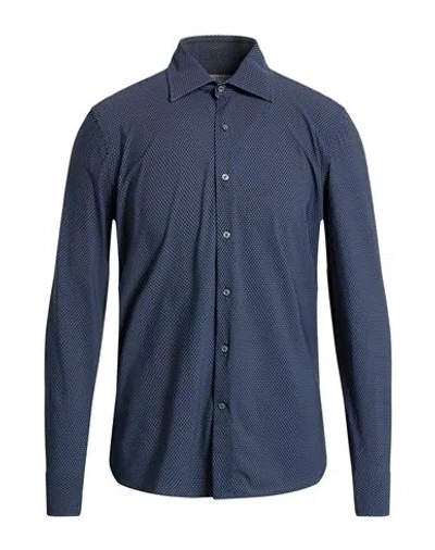 Ghirardelli Next Man Shirt Midnight Blue Size 15 ¾ Polyamide, Elastane