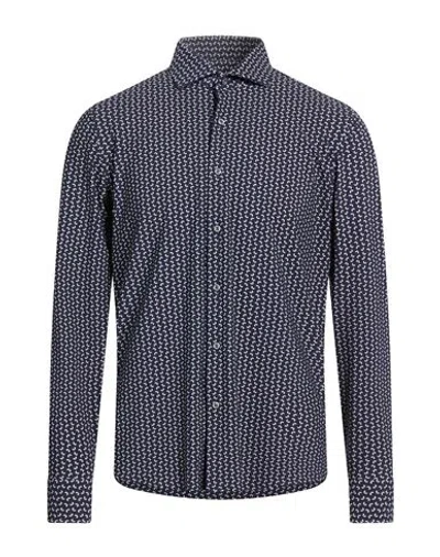 Ghirardelli Next Man Shirt Midnight Blue Size 16 Polyamide, Elastane