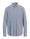 Ghirardelli Next Man Shirt Midnight Blue Size 17 ¾ Polyamide, Elastane In Blue